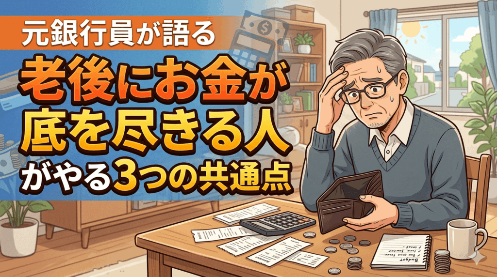 元銀行員が語る『老後にお金が底を尽きる人』がやる3つの共通点