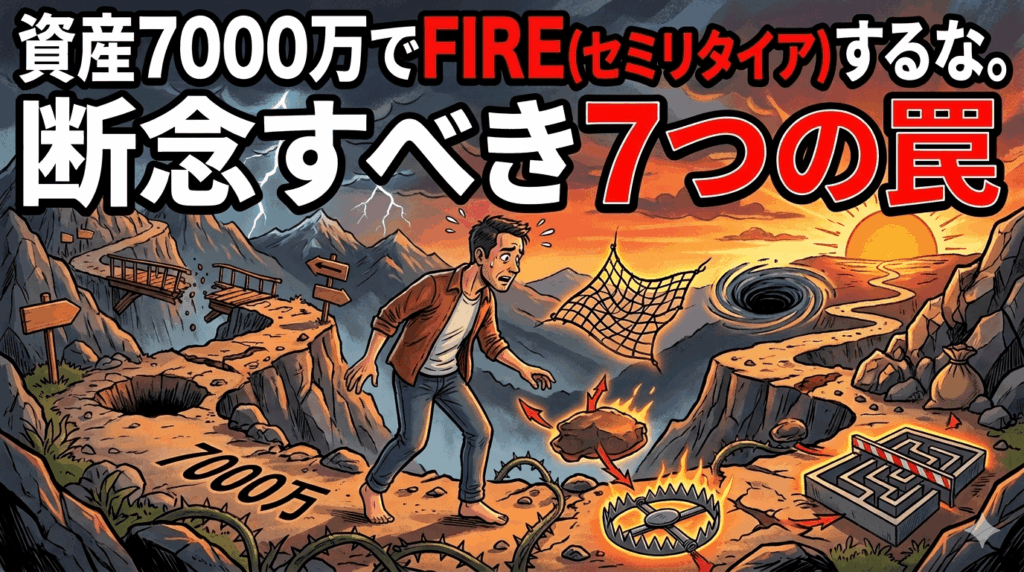 資産7000万でFIRE（セミリタイア）するな。断念すべき7つの罠