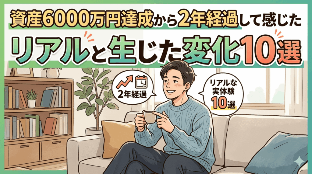 資産6000万円達成から2年経過して感じたリアルと生じた変化10選