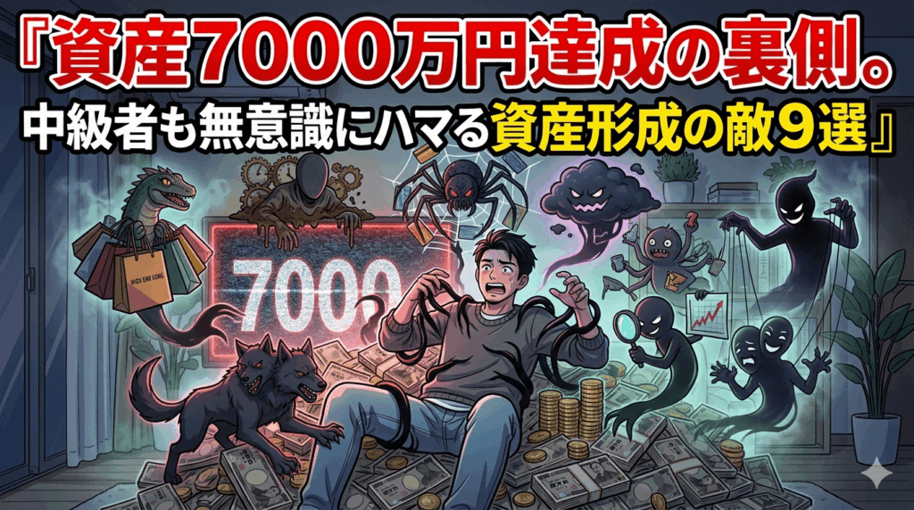 資産7000万円達成の裏側。中級者も無意識にハマる資産形成の敵9選