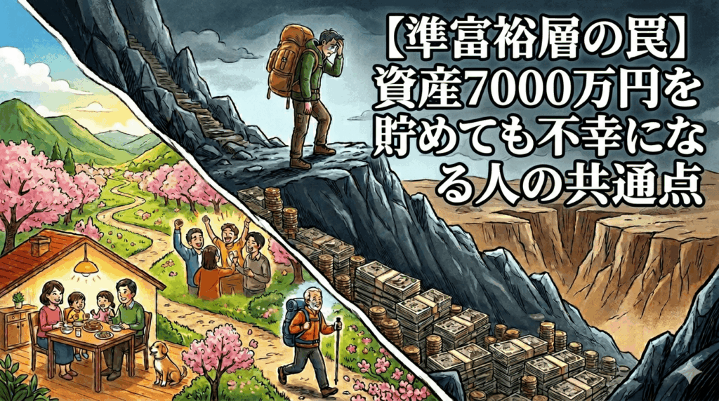【準富裕層の罠】資産7000万円を貯めても不幸になる人の共通点