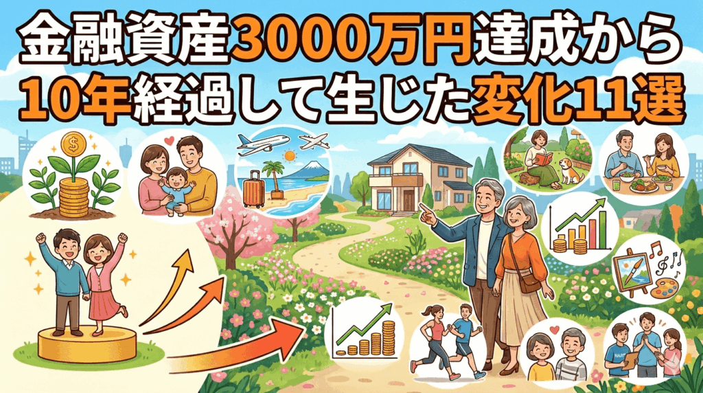 金融資産3000万円達成から10年経過して生じた変化11選