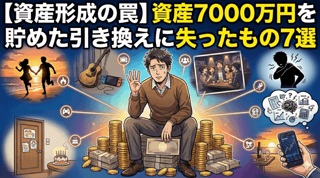 【資産形成の罠】資産7000万円を貯めた引き換えに失ったもの7選
