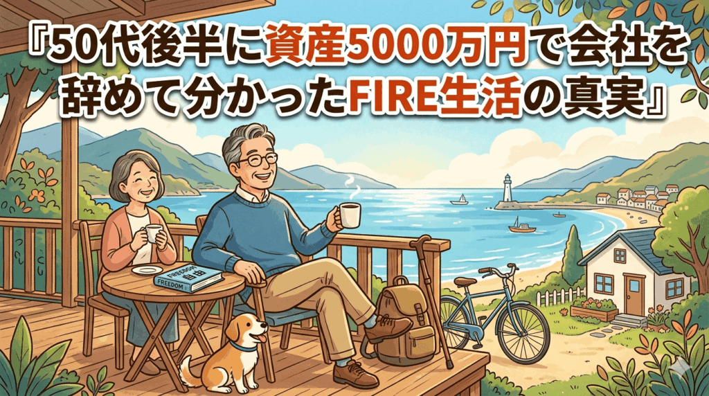50代後半に資産5000万円で会社を辞めて分かったFIRE生活の真実