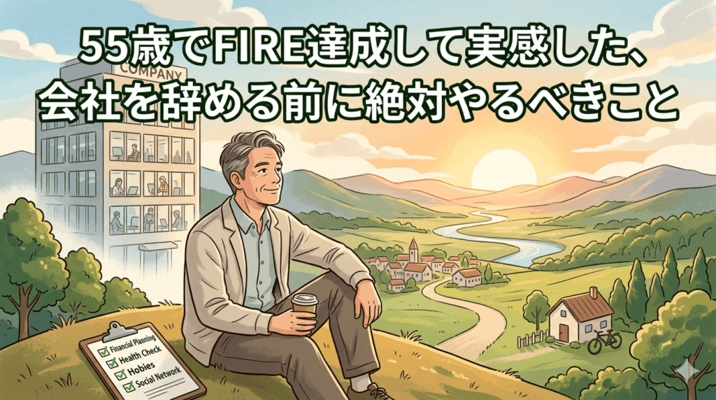 55歳でFIRE達成して実感した、会社を辞める前に絶対やるべきこと