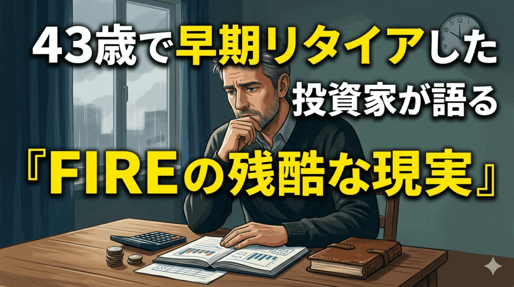 43歳で早期リタイアした投資家が語る「FIREの残酷な現実」