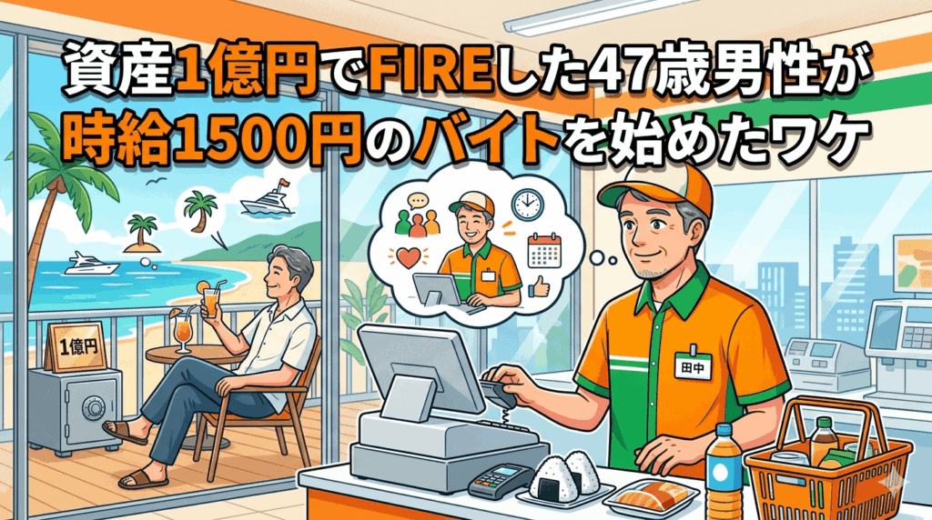 資産1億円でFIREした47歳男性が時給1500円のバイトを始めたワケ