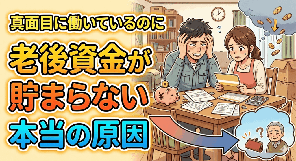 真面目に働いているのに老後資金が貯まらない本当の原因は何？
