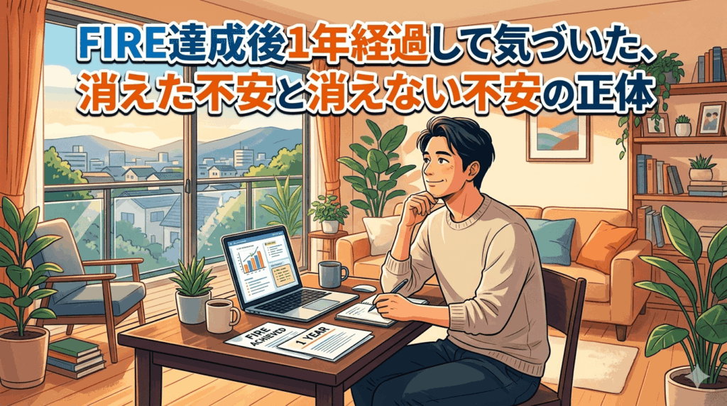 FIRE達成後1年経過して気づいた、消えた不安と消えない不安の正体