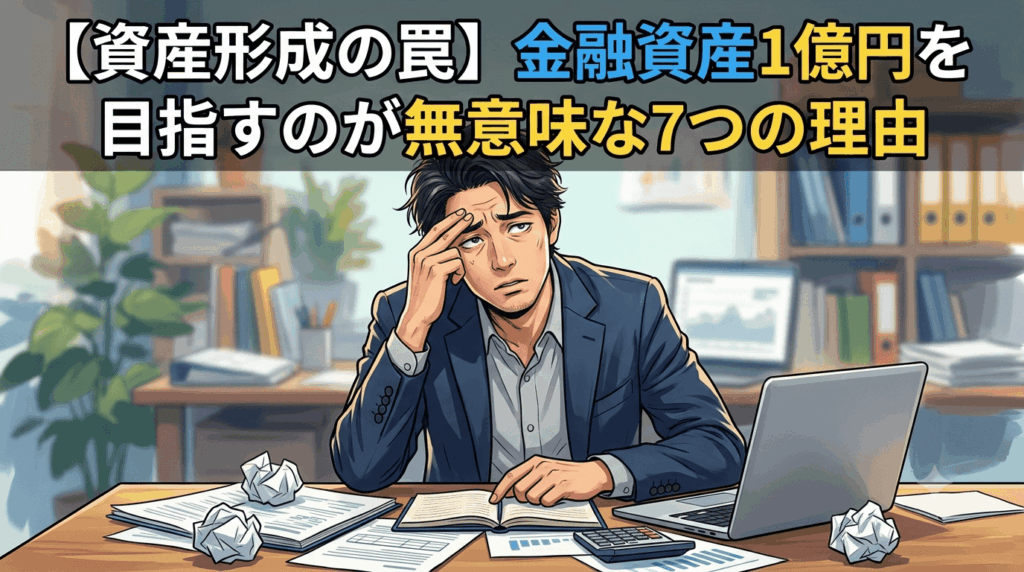 【資産形成の罠】金融資産1億円を目指すのが無意味な7つの理由