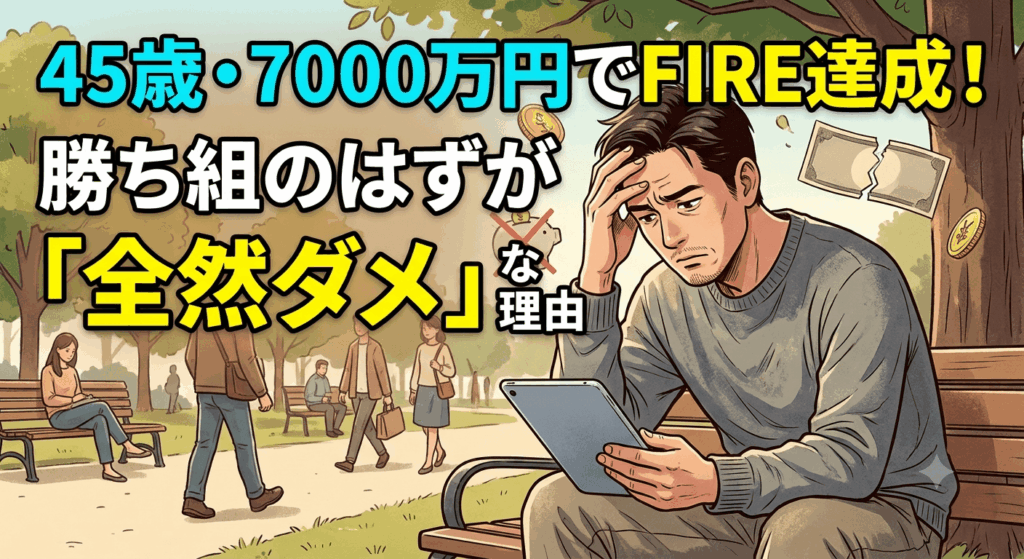 45歳・7000万円でFIRE達成！勝ち組のはずが「全然ダメ」な理由