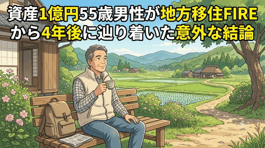 資産1億円55歳男性が地方移住FIREから4年後に辿り着いた意外な結論