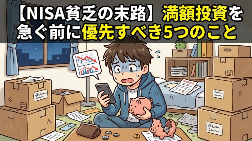 【NISA貧乏の末路】満額投資を急ぐ前に優先すべき5つのこと