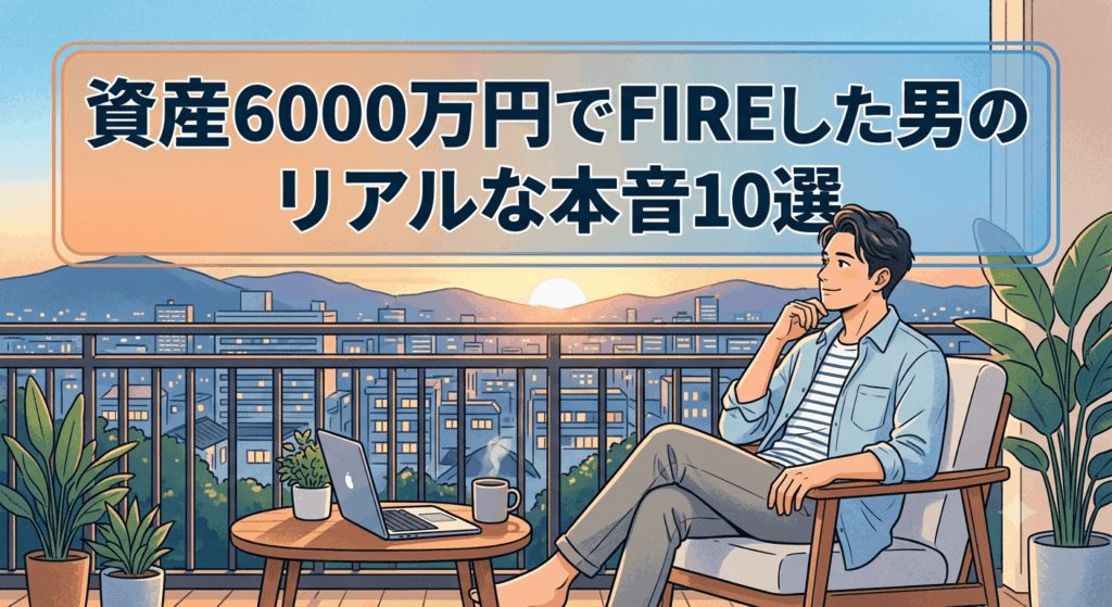 資産6000万円でFIREした男のリアルな本音10選「想像と全然違う」