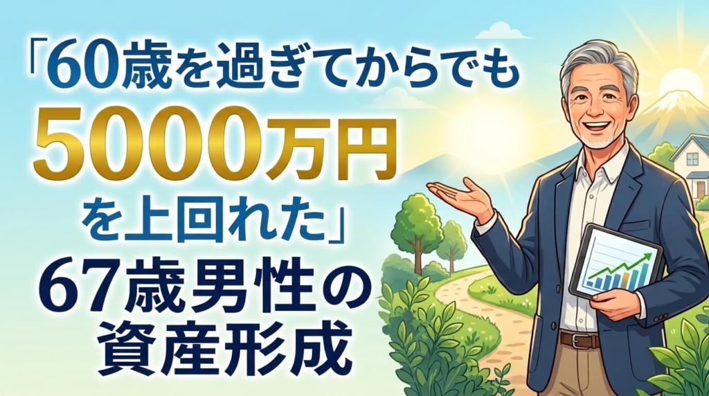 「60歳を過ぎてからでも5000万円を上回れた」67歳男性の資産形成