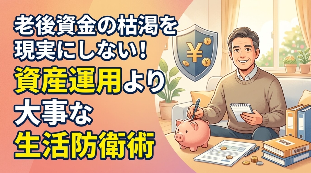 老後資金の枯渇を現実にしない！資産運用より大事な生活防衛術