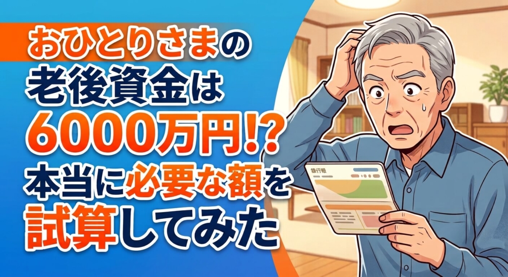 おひとりさまの老後資金は6000万円！？本当に必要な額を試算してみた