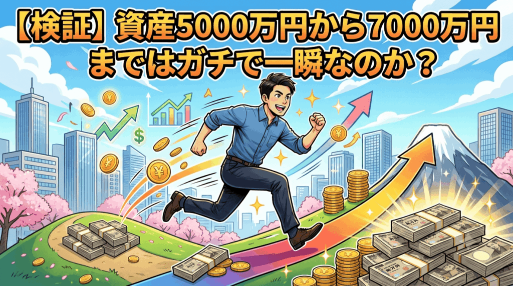 【検証】資産5000万円から7000万円まではガチで一瞬なのか？