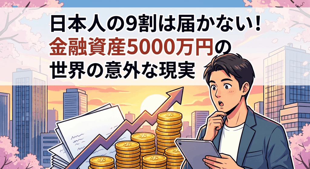 日本人の9割は届かない！金融資産5000万円の世界の意外な現実【貯める方法｜FIRE】