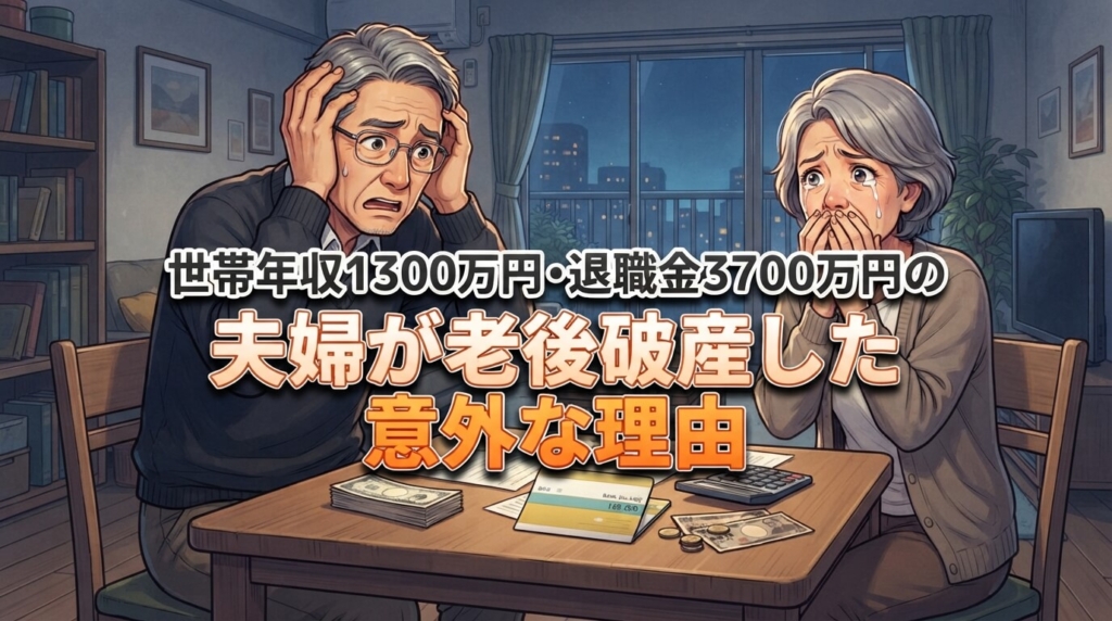 世帯年収1300万円・退職金3700万円の夫婦が老後破産した意外な理由